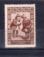 ROMANIA 1955 - ZIUA INTERNATIONALA A COPILULUI, MNH - LP 386 foto