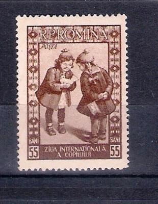 ROMANIA 1955 - ZIUA INTERNATIONALA A COPILULUI, MNH - LP 386 foto
