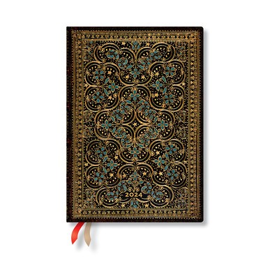 2024 Restoration 12-Month Flexis MIDI 176 Pg Horizontal Week-At-A-Time the Queen&amp;#039;s Binding foto