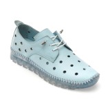 Pantofi GRYXX albastri, MN8006, din piele naturala