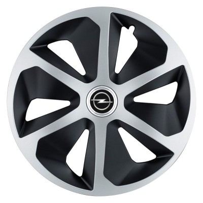 Set 4 capace roti Roco Gri-Negru R17 pentru gama auto Opel foto