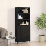 Cumpara ieftin bufet Stejar Negru 69.5x34x180 cm Lemn Prelucrat