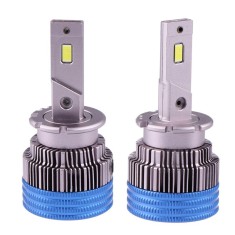 Set 2 LED-uri Auto Techstar&reg; D2S, 35w, 5000 Lumeni, 6500K, AUTO, 12-24 Volti, CSP, Canbus, Radiator Aluminiu
