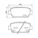 Placute frana Mitsubishi Eclipse Cross (Gk Gl) 10.17-, Spate, Brembo