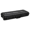 Troler vidaXL Negru 96x42x16 cm, PP, ABS, Bagaj de Zbor cu Roți, Valiză, Cutie Transport, Protecție Impact, Impermeabil, Insertii Spuma