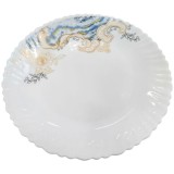 Set 6 Farfurii Intinse Opal Alb 24cm Pomeniri, Parastas 24cm 104-12 CNN48724