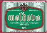 NI439 Etichetă bere blondă superioară pasteurizată tip Carpați, Moldova, 1994, Societatea comercială Zimbru SA, Iași