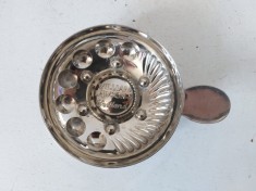 Cupa somelierului degustare vin, metal inoxidabil, 9cm diametru x 2 cm inaltime, William Lawson&#039;s Scotland