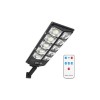 Lampa solara stradala, 300 LED-uri, senzor de miscare, telecomanda, IP65, 6000K, 4200lm, 300W, negru