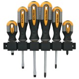 Set surubelnite Strend Pro SDX72-106, 6 piese, cu suport de perete, cap drept + Phillips