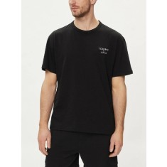 Tricou barbati cu decolteu la baza gatului si croiala Regular Fit, DM0DM18872, Negru, 2XL