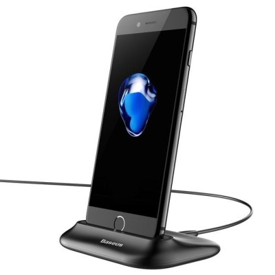 Dock / Stand de Incarcare APPLE Lightning + Cablu (Negru) BASEUS foto