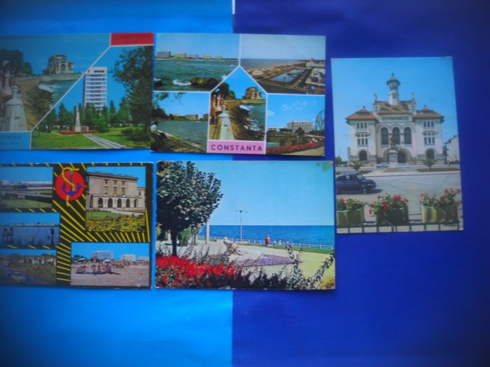HOPCT LOT NR 520 CONSTANTA-IP-CT-5 CARTI POSTALE-RSR-CIRCULATE