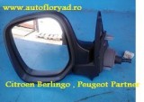 Oglinda Stanga Citroen Berlingo (1996+) Reglaj Manual, Incalzire - Oglinda Laterala Compatibila