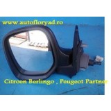 Oglinda stanga Citroen Berlingo reglaj manual cu incalzire