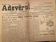 Ziarul Adevarul octombrie 1949 - anul 63 ziar vechi foto