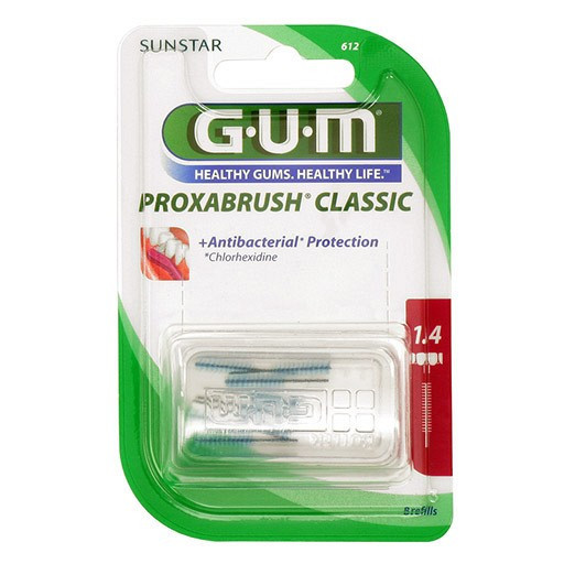 Set 8x Periute Interdentare, GUM, ProxaBrush, pentru Curatare in Profunzime, Tratate cu Clorhexidina