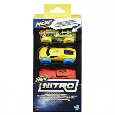 Jucarie Hasbro Nerf Nitro Foam Car 3 Pack foto