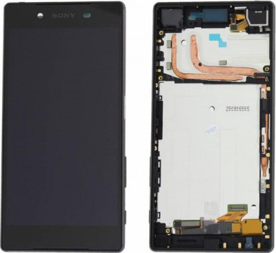 Display Original cu Rama Sony Xperia Z5 Negru Premium Garantie foto