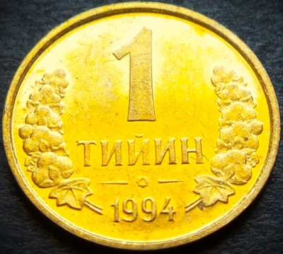 Moneda exotica 1 TIYIN - UZBEKISTAN, anul 1994 * cod 5397 = UNC foto