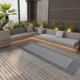 vidaXL Covor de exterior, ARAKIL negru, 80x250 cm, PP