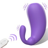 Vibrator Mini Eggplant Remote Purple
