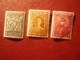 3Timbre Newfoundland Canada colonie britanica 1932 : 1 , 3 si 4 c , fam.regala