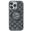 Husa pentru iPhone 15 Plus - Karl Lagerfeld IML MagSafe (KLHMP15MHMCKMHK) - Monogram Karl&amp;Choupette Head