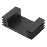 Radiator extrudat, 25x43mm, negru, STONECOLD, HS-143, T136842