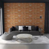 VidaXL Panouri de perete 3D, model cărămidă, maro deschis, 10 buc. EPS