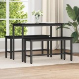 vidaXL Bancă de Dining Stejar Negru 100 x 32,5 x 48,5 cm 873750
