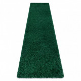 Covor, Traversa SOFFI shaggy 5cm verde - pentru bucătărie, hol și coridor, 60x250 cm, Dreptunghi, Polipropilena
