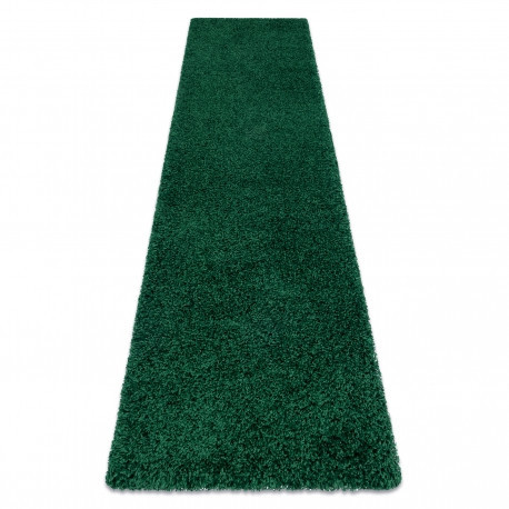 Covor, Traversa SOFFI shaggy 5cm verde - pentru bucătărie, hol și coridor, 80x300 cm