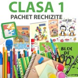 Pachet rechizite scolare pentru clasa 1, set complet pentru elevi cliclul primar, 22 piese