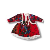 Cumpara ieftin Rochita rosie cu motive traditionale