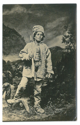 4817 - ETHNIC man, Romania ( 11.5/7.5 cm ) - old Photocard - unused foto