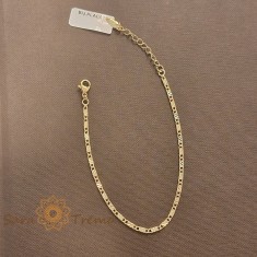 Bratara Atlas , unisex, placata aur 14K, 17, 21 cm reglabila