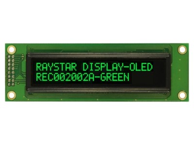 Afișaj OLED alfanumeric 20x2 verde foto
