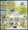 Jersey 2007 - Păsări de grădină, Serie + Colita + Bloc, SET COMPLET, MNH, Nestampilat