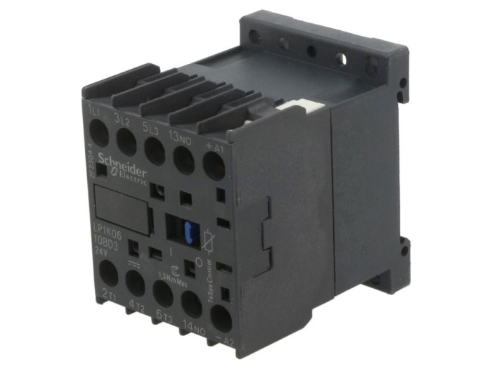 Contactor 3P NO 24VDC 6A
