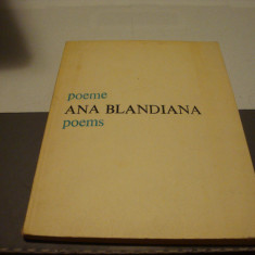 Ana Blandiana - Poeme / Poems - 1982 - bilingva rom / engleza