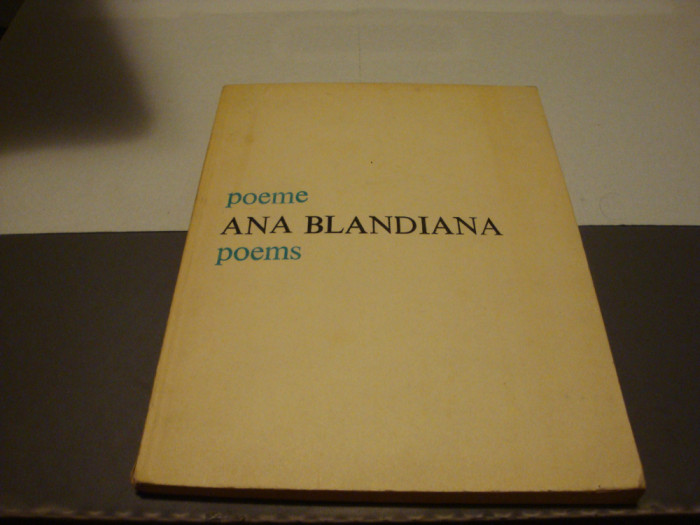 Ana Blandiana - Poeme / Poems - 1982 - bilingva rom / engleza