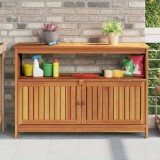 VidaXL Masă consolă, 110x35x75 cm, lemn masiv de acacia