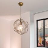 H&auml;ngeleuchte Hove E27 Metall Bronze Antik [lux.pro] HausGarden Leisure