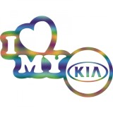 Cumpara ieftin Sticker Kia I Love My