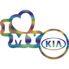 Sticker Kia I Love My