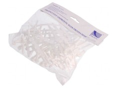 Element de susţinere albă 6mm x 75mm, 25 bucăți