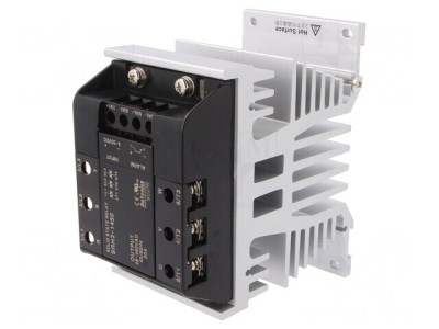Releu Semiconductor 50A 3-Fazat 48-480VAC Montare Panou foto