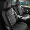 Set Huse Scaune Auto Panda Prestige Negru-Gri, 11 Piese, Compatibil Universal, Textil + Piele Sintetica