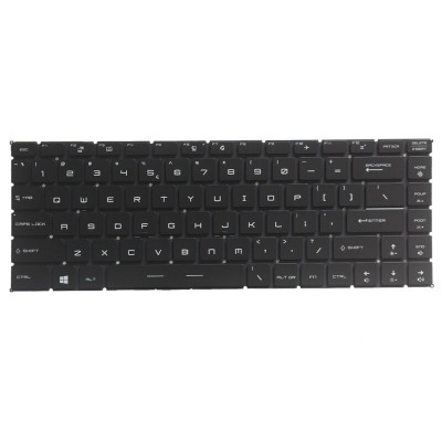 Tastatura Laptop, MSI, Modern PS63, MS-16S1, MS-16S2, iluminata, rosie, layout US foto